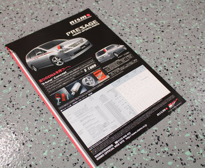 Nismo Cube/Presage Dual Mid Logo Brochure