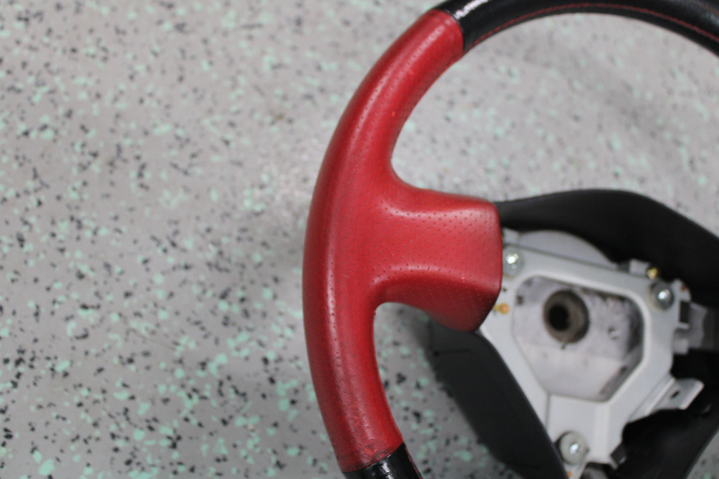Nissan Silvia S15 Optional Red Leather Steering Wheel - Used