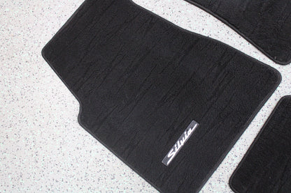 Optional ALL BLACK Nissan Silvia S15 Original Floor Mats (full set + 1 Driver) - Used
