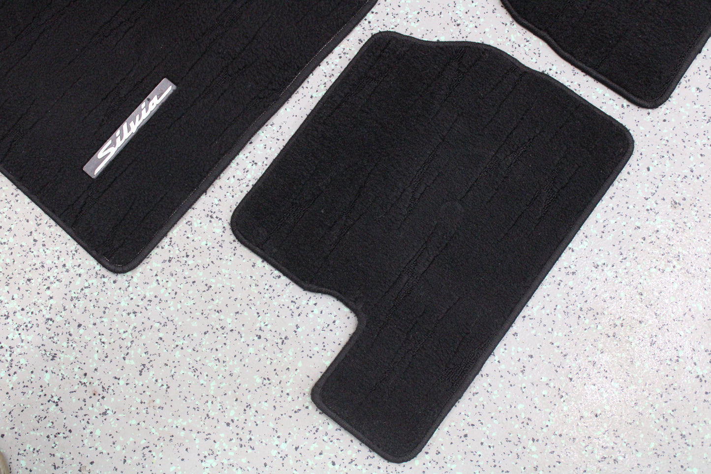 Optional ALL BLACK Nissan Silvia S15 Original Floor Mats (full set + 1 Driver) - Used