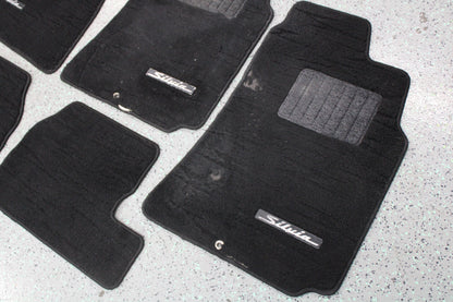 Optional ALL BLACK Nissan Silvia S15 Original Floor Mats (full set + 1 Driver) - Used