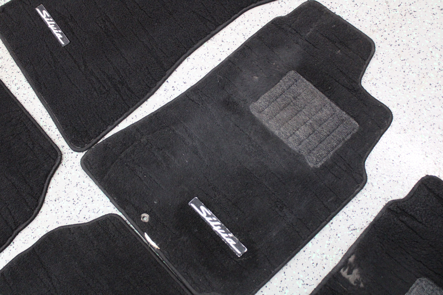 Optional ALL BLACK Nissan Silvia S15 Original Floor Mats (full set + 1 Driver) - Used