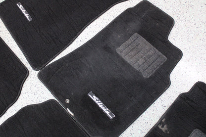 Optional ALL BLACK Nissan Silvia S15 Original Floor Mats (full set + 1 Driver) - Used